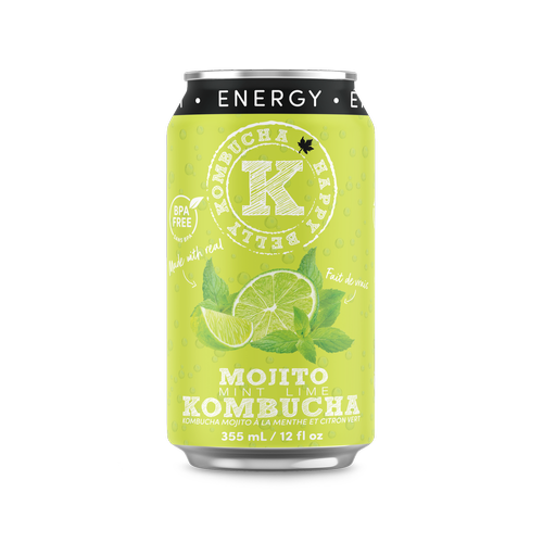 happy belly kombucha clean energy kombucha clean energy mojito flavor