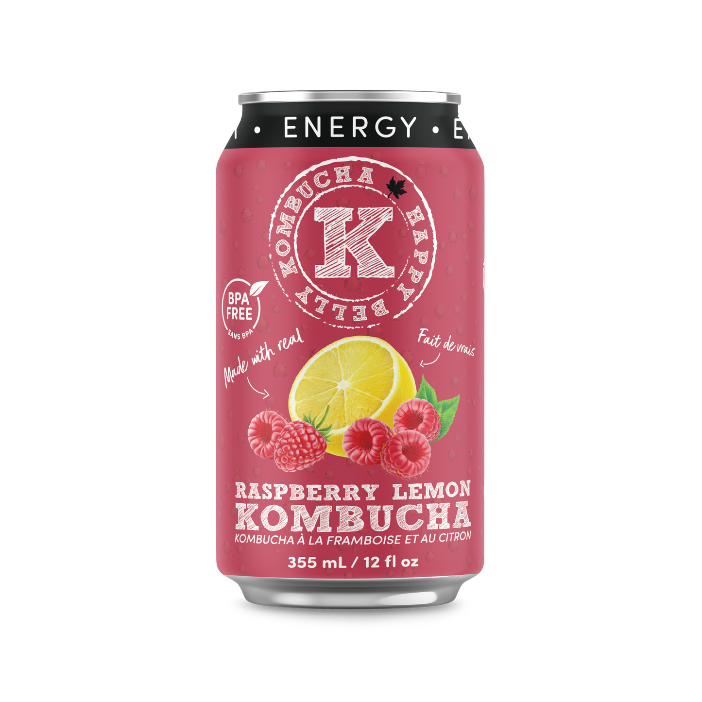 RASPBERRY LEMON - ENERGY KOMBUCHA