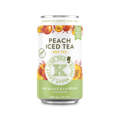 happy belly kombucha iced tea peach iced tea red tea flavor