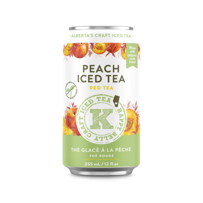 happy belly kombucha iced tea peach iced tea red tea flavor