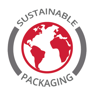 susainable packaging logo icon