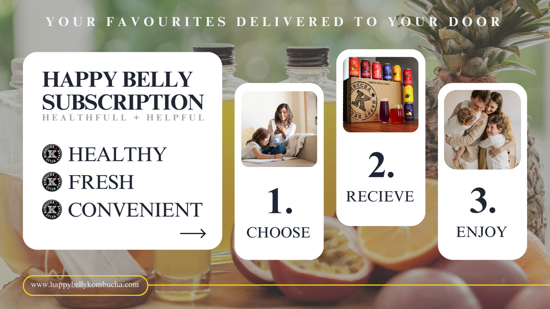 video of Happy Belly Subscription Healthfull + Helpful healthy fresh convenient your favourites delivered to your door subscription promo banner